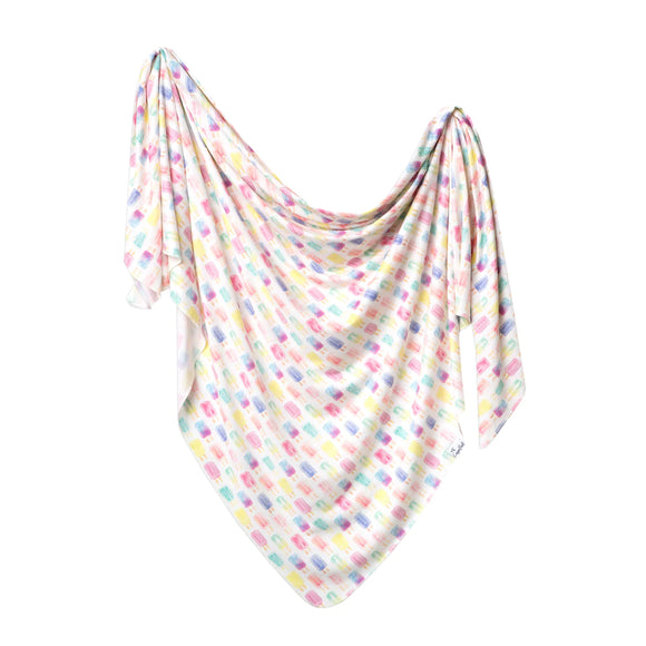 Copper Pearl: Knit Swaddle Blanket - Summer