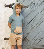 Burt's Bees Organic Baby Dotted Jacquard Sweatshirt & Shorts Set