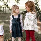Burt's Bees Organic Baby & Toddler Tee and Dress Set Poinsettia Fair Isle