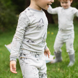 Burt's Bees Organic Two-Piece Pajamas Silly Seagulls