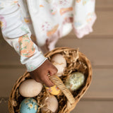 Burt's Bees Organic Baby & Toddler Floral Easter Eggs Tunic & Pants Set