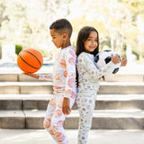 Burt's Bees Organic Two-Piece Pajamas Basketball Court