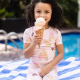 Burt's Bees Organic Two-Piece Pajamas Ice Cream Cone