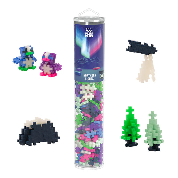 Plus-Plus® Open Play Tube - 240pc Northern Lights