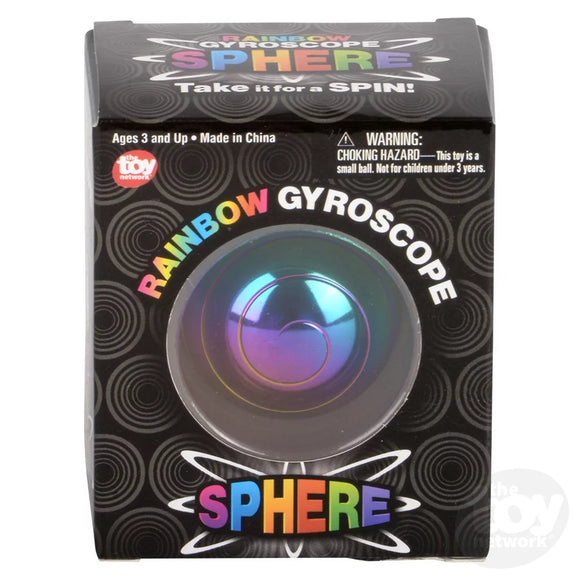 Toy Network Rainbow Gyroscope Sphere 1.5