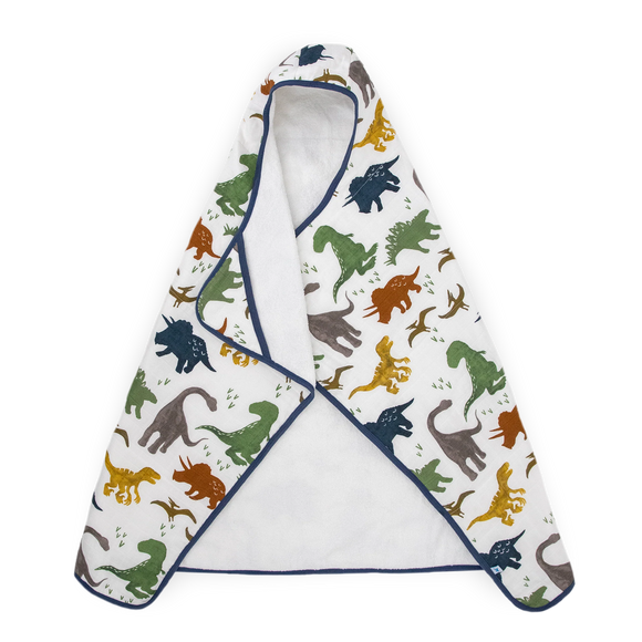 Little Unicorn® Infant Hooded Towel: Dino Friends