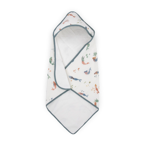 Little Unicorn® Infant Hooded Towel: Mermaids