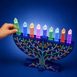 Rite Lite, Ltd - My Play Wood Light Up Menorah w/ Acrylic Candles
