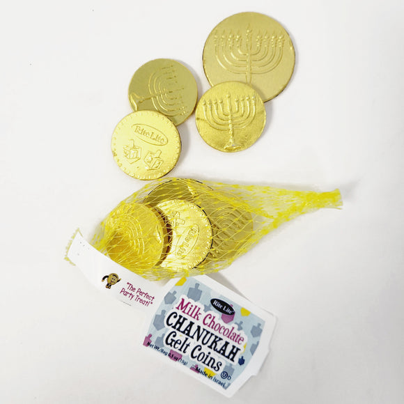 Rite Lite, Ltd - Chanukah Gelt Milk Chocolate Coins (includes 1 bag)