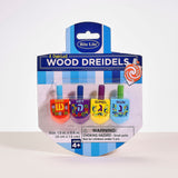Rite Lite, Ltd - 4 Small Painted Wood Dreidels