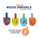 Rite Lite, Ltd - 4 Small Painted Wood Dreidels