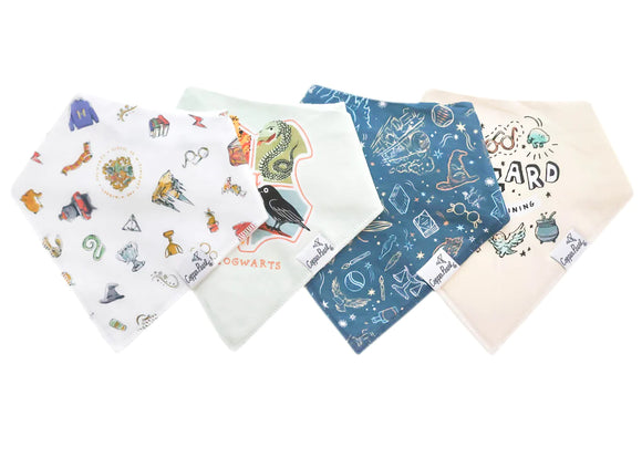 Copper Pearl: Baby Bandana Bibs (4 pack) - Wizarding World