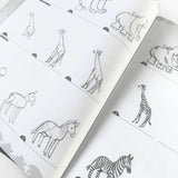eeBoo Learn to Draw Wild Animals with Stickers