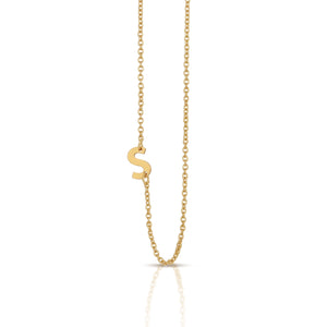 Lucky Feather Celebrate You Initial Necklace - S