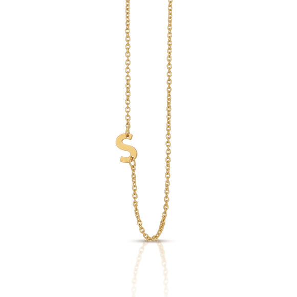 Lucky Feather Celebrate You Initial Necklace - S