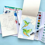 Bright Stripes Watercolor Journal - Fauna