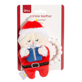 Pearhead® Baby Crinkle Teether: Santa