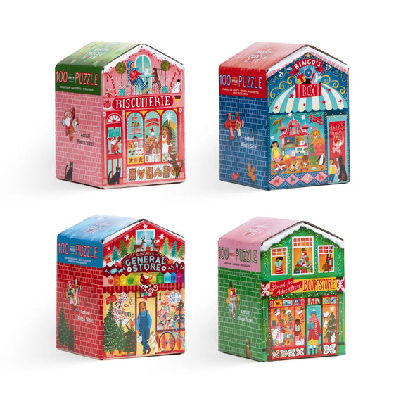 eeBoo 100 Piece Puzzle Christmas Market