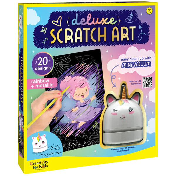 Creativity for Kids Deluxe Scratch Art with Mini Vacuum – Growing