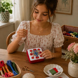 Mavi Needlepoint Bag Kit: Floral