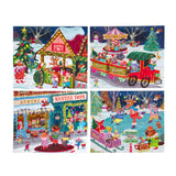 eeBoo Holiday Mini Puzzles Christmas Village (36 piece puzzle)