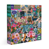 eeBoo 1000 Piece Puzzle English Flower Shop