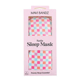 Mavi Bandz Satin Checked Sleep Mask