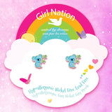 Girl Nation Cute Koala Cutie Enamel Stud Earrings