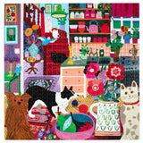 eeBoo 1000 Piece Puzzle Pets in the Kitchen