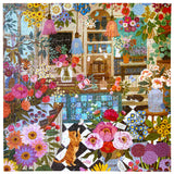 eeBoo 1000 Piece Puzzle English Flower Shop