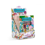 eeBoo Biggie Magical Creatures Pencils with Fold-Out Mini Mural