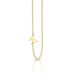 Lucky Feather Celebrate You Initial Necklace - W