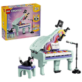 LEGO® Creator 3-in-1: Music Decor Piano with Cat 31392