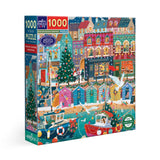 eeBoo 1000 Piece Puzzle English Seaside Christmas