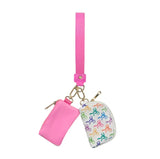 Mavi Bandz Dual Wallet Keychain Wristlet: Vivid Bow