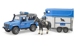Bruder® Land Rover Police with Horse Trailer