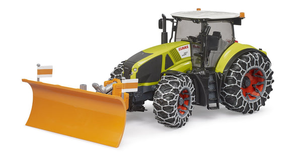 Bruder® Claas Axion 950 with Snow Chains and Plough Blade