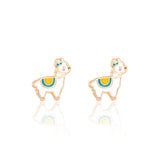 Girl Nation Glama Llama Cutie Stud Earrings
