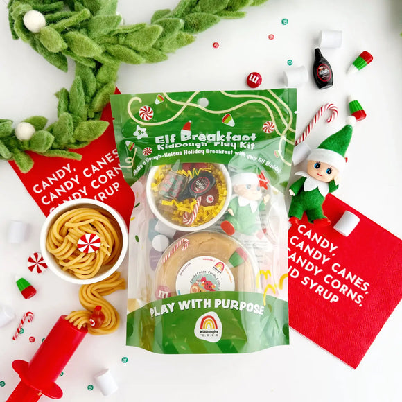 Earth Grown KidDough: Bagged Sensory Kit Elf Breakfast