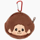Monchhichi Gamaguchi Coin Purse Zipper Brown