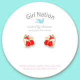 Girl Nation Fancy Fox Cutie Stud Earrings