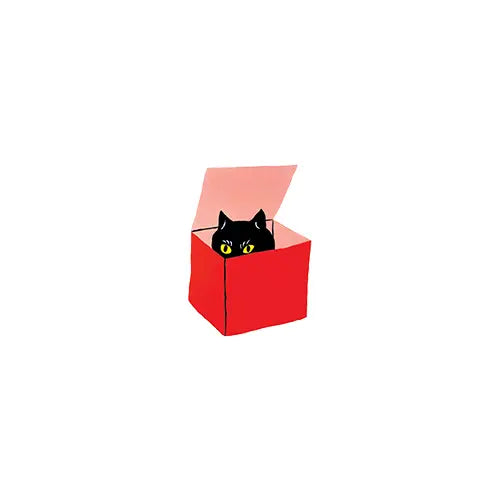 Tattly Pairs Cat in a Box Tattoo