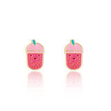 Girl Nation Boba Tea Bliss Cutie Stud Earrings