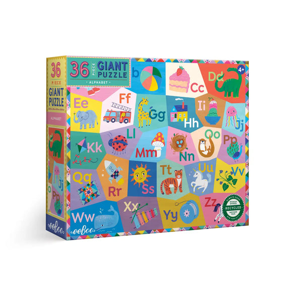 eeBoo 36 Piece Giant Puzzle: Alphabet