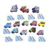 eeBoo Memory & Matching Game: Trucks & A Bus