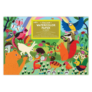 eeBoo Watercolor Pad: Woodland Rainbow