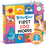 Ditty Bird® USB - Baby Sound Vocabulary Book: First 100 Words