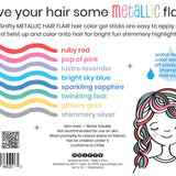 Snifty Hair Metallic Shimmery Flair Color Gel Sticks