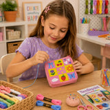 Mavi Needlepoint Bag Kit: Checkered