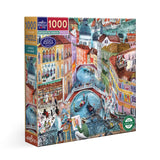 eeBoo 1000 Piece Puzzle Artists in Venice